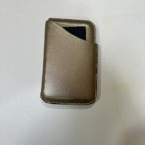 Winn International Leather Card Case Gold